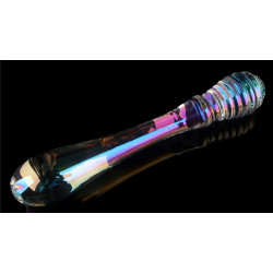 LoveToy Gode en Verre Twin Pleasures 20 x 3.6cm Transparent